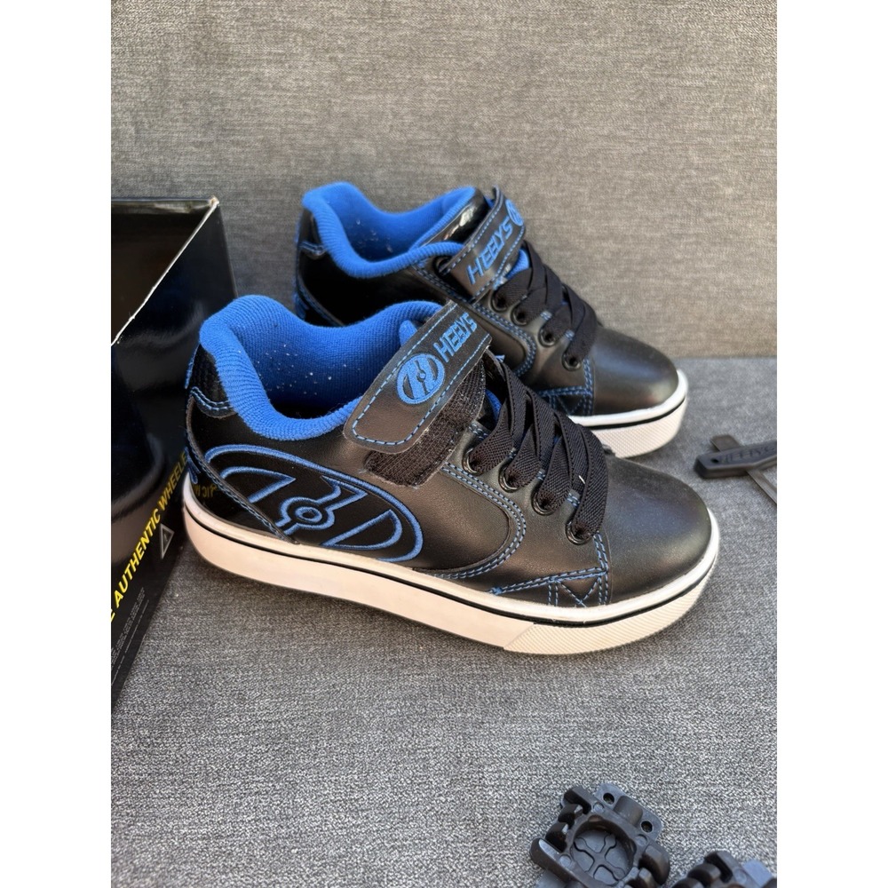 Heelys Brand Sneakers Blue And Black. Little Kids Size 13 Youth W/ Box And Parts